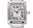 CARTIER 腕時計 タンクフランセーズ ref. W51003Q3 SM 白文字盤